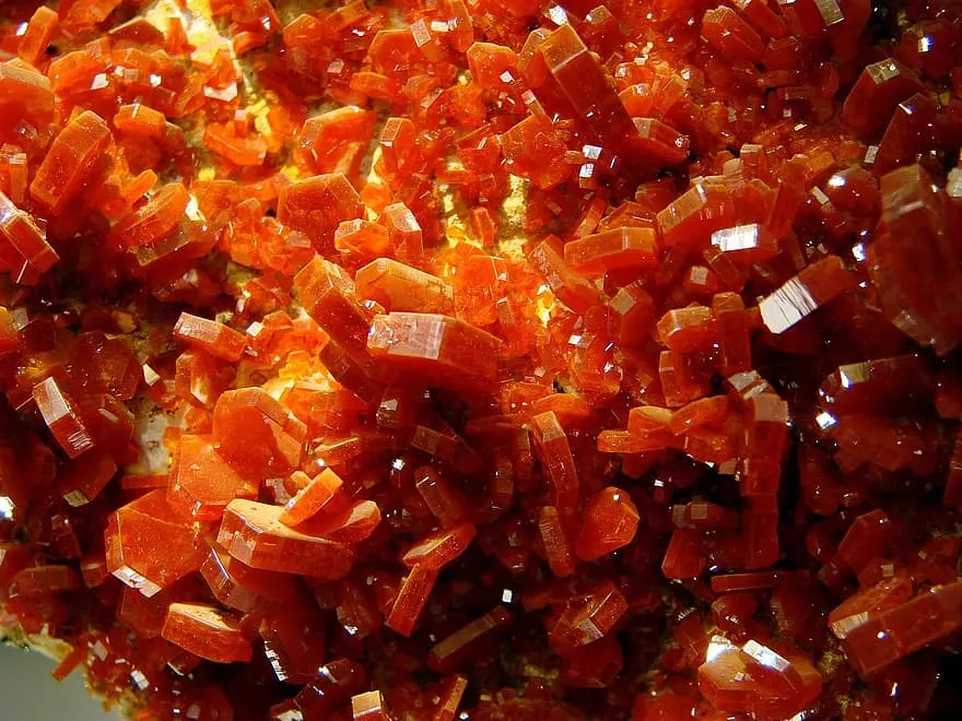 red crystals